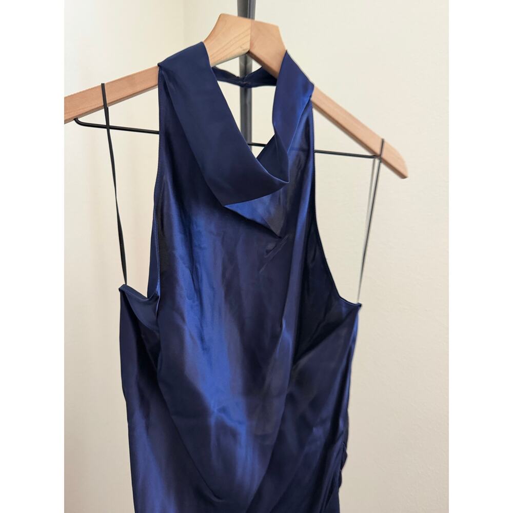 New Amanda Uprichard  Revolve samba silk imperial blue dress gown sz XL - Picture 7 of 10